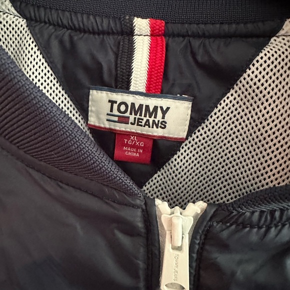 Tommy Jeans Navy Windbreaker Bomber Jacket - Picture 2 of 3